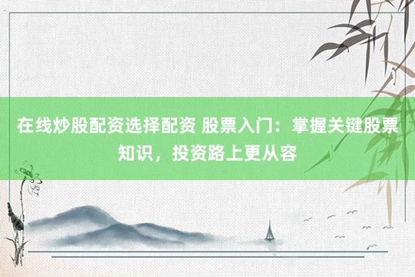 在线炒股配资选择配资 股票入门：掌握关键股票知识，投资路上更从容