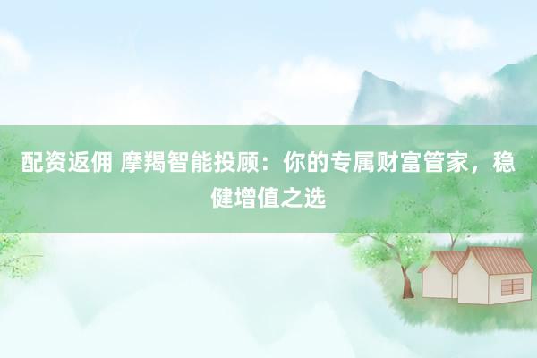 配资返佣 摩羯智能投顾：你的专属财富管家，稳健增值之选