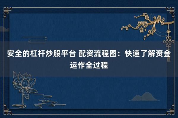 安全的杠杆炒股平台 配资流程图：快速了解资金运作全过程