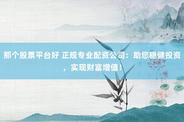 那个股票平台好 正规专业配资公司：助您稳健投资，实现财富增值！