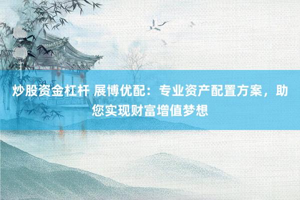 炒股资金杠杆 展博优配：专业资产配置方案，助您实现财富增值梦想