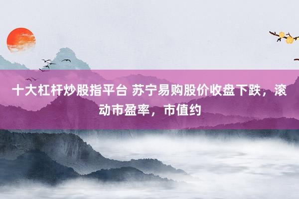 十大杠杆炒股指平台 苏宁易购股价收盘下跌，滚动市盈率，市值约
