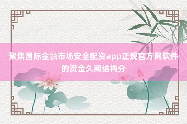 聚焦国际金融市场安全配资app正规官方网软件的资金久期结构分